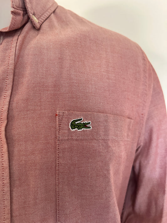 Chemise Lacoste Oxford – Coupe Regular Fit – Vieux rose – M
