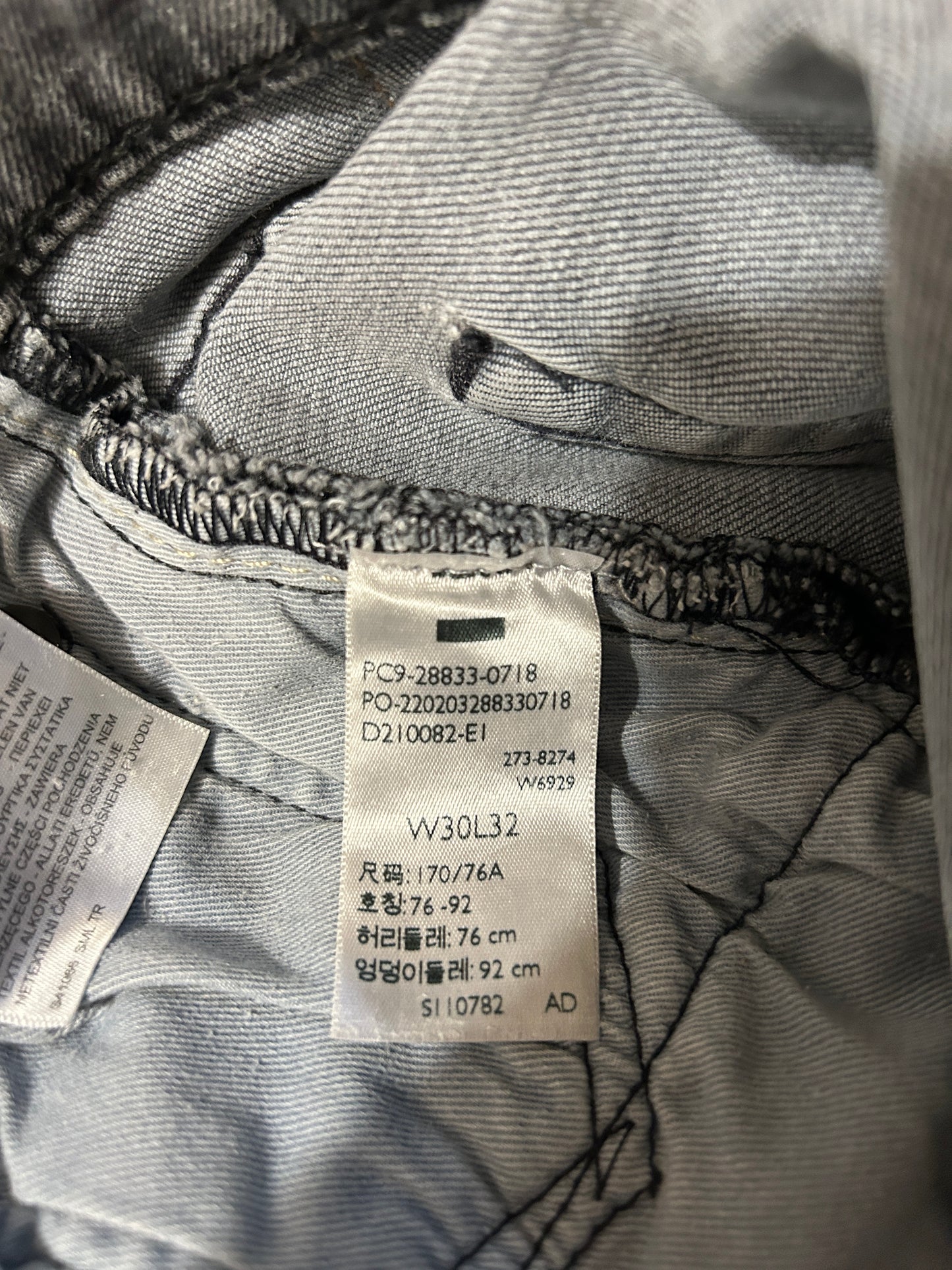 Levi's 512 – Jean Homme – W30 L32 – Gris Délavé