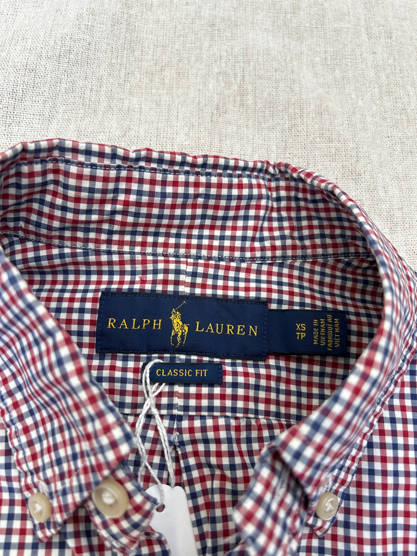 Chemise à Carreaux Ralph Lauren T.XS
