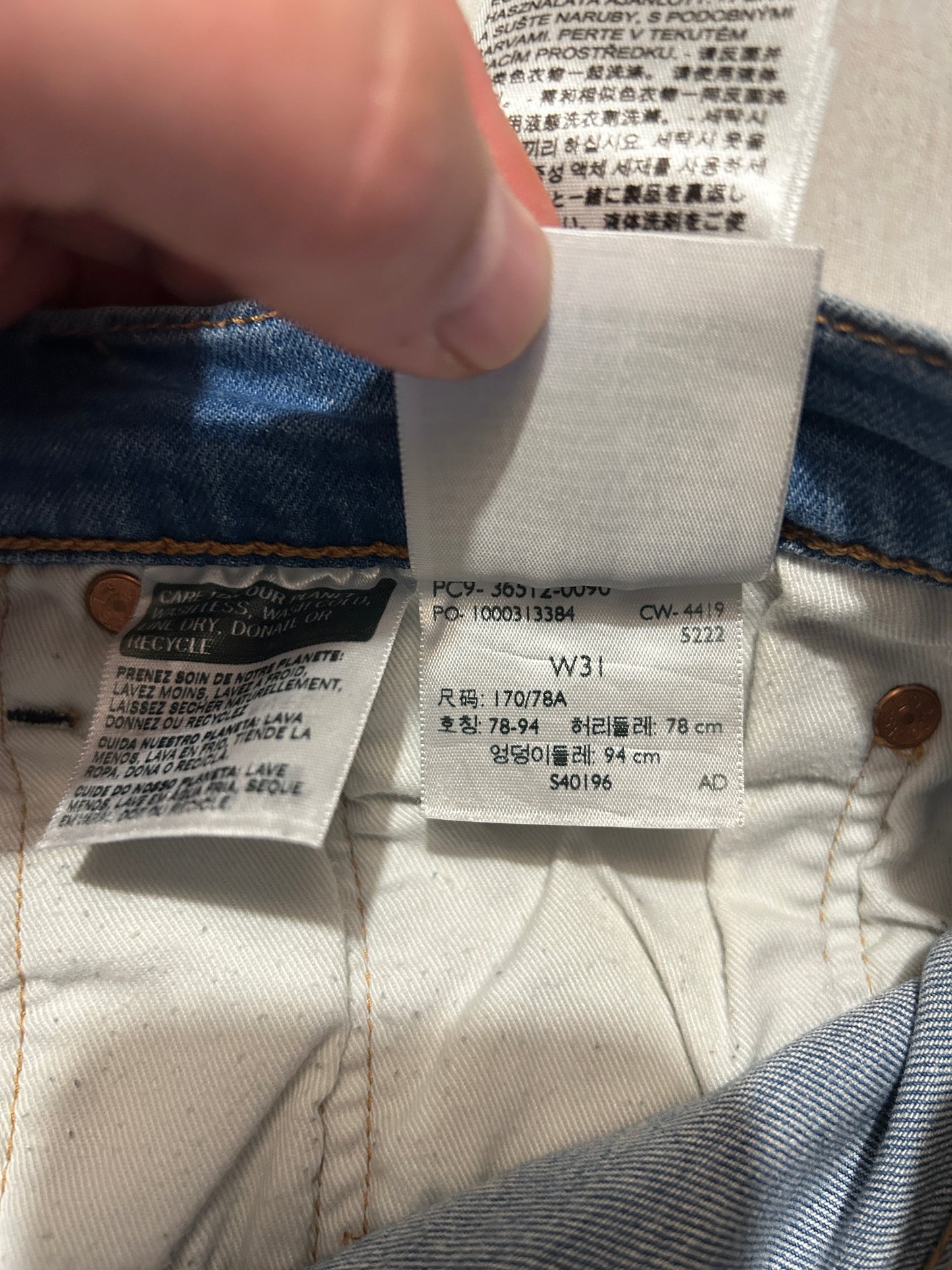 Short Lévi's 501 W31