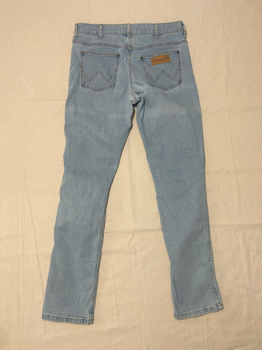 Jean Wrangler Greensboro Homme – Coupe Droite Regular – Bleu Clair – W33 L34