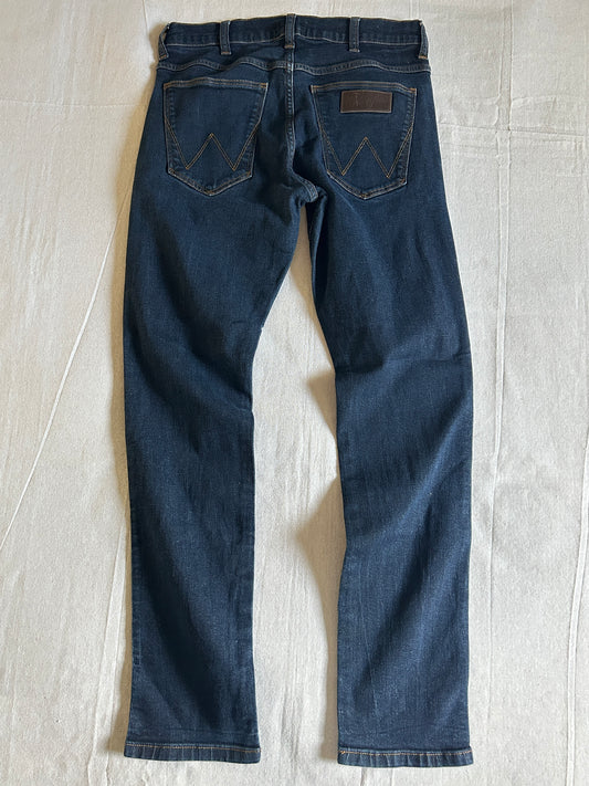 Jean Wrangler Larston – Coupe Slim – Bleu brut – W31 L34