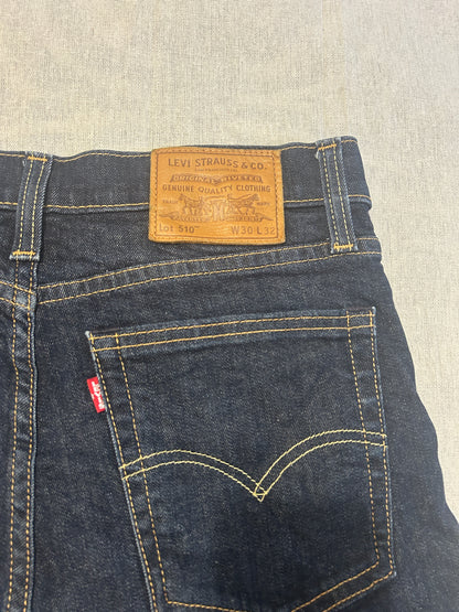 Jean Levi's Premium 510 Homme – Coupe Skinny – Bleu Brut – W30 L32