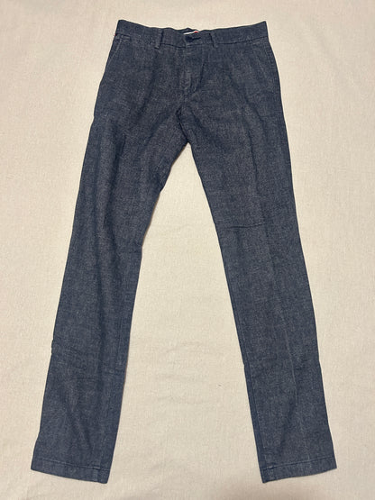 Pantalon Tommy Hilfiger – Chino Bleecker Slim Stretch Homme – W30 L34 – Bleu/Gris