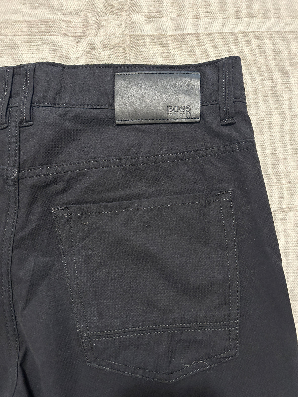 Pantalon Hugo Boss Chino Travel Stretch Homme – Coupe Droite – Noir – W31 L34