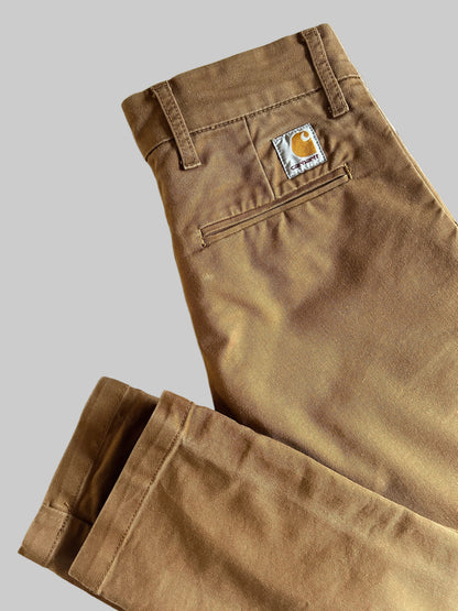Pantalon chino Carhartt WIP Sid Pant – Coupe Slim – Camel – W28 L32