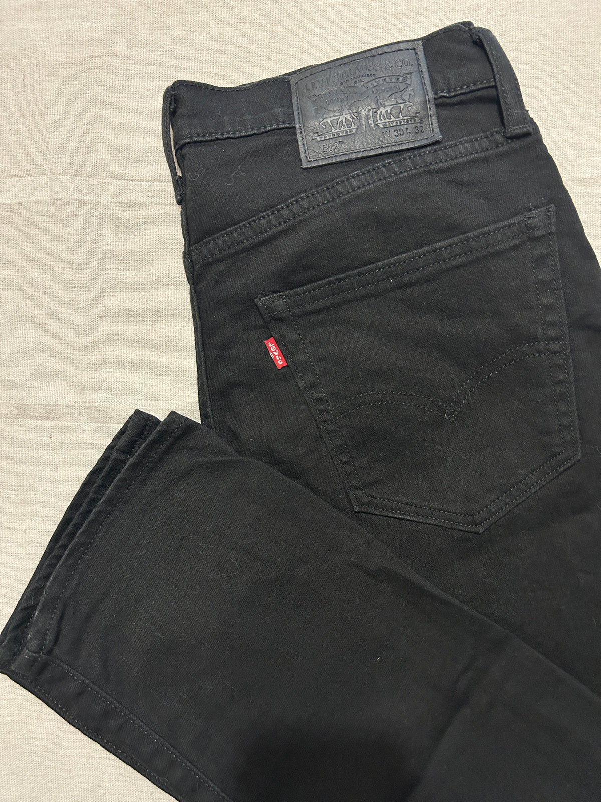 Jean Levi's 502 Taper Homme  – Noir – W30 L32