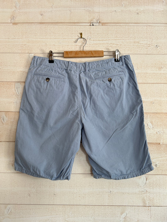 Short Chino « Regular » • EDEN PARK • Taille FR 46 (XL) • Bleu Ciel / Bleu Gris