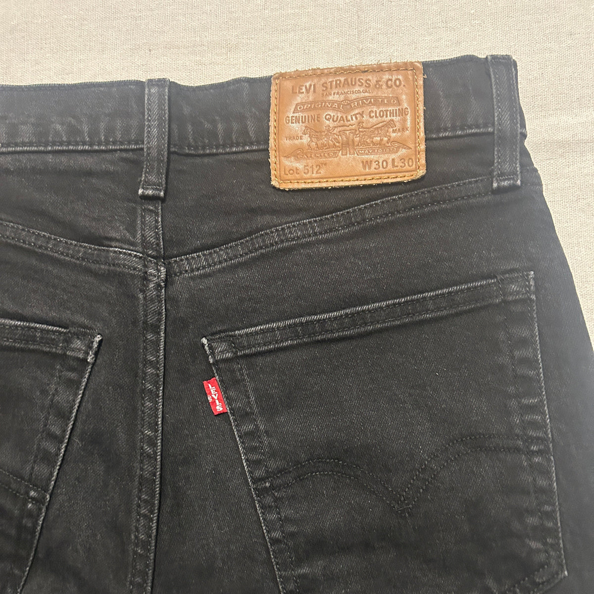 Jean Levi's 512 – Coupe Slim Taper – Noir – W30 L30