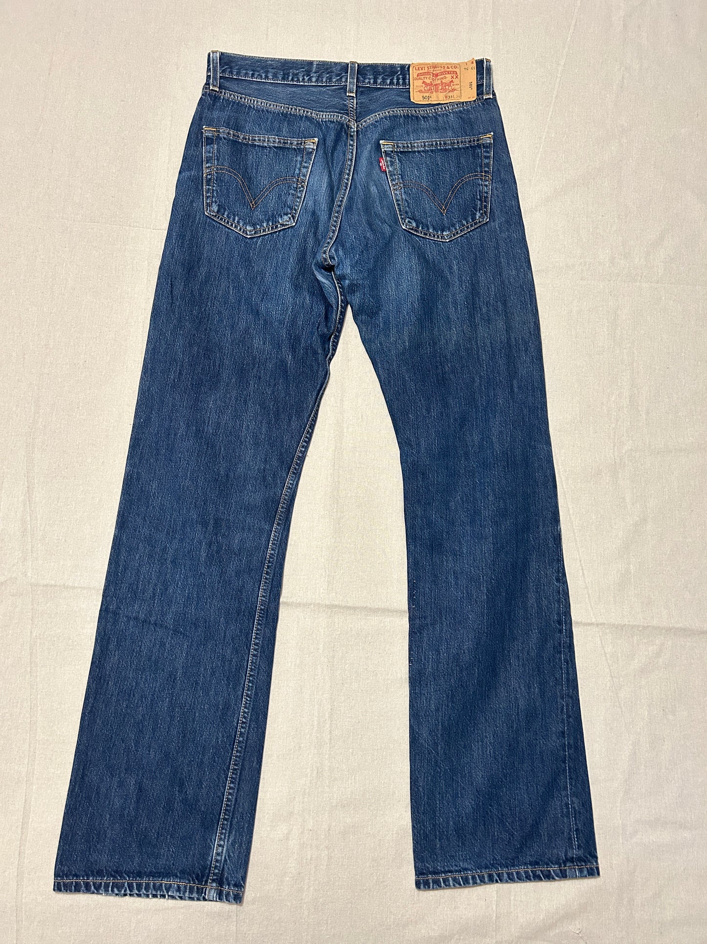 Levi's 501 – Jean Homme – W33 L34 – Bleu Brut