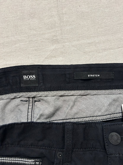 Pantalon Hugo Boss Chino Travel Stretch Homme – Coupe Droite – Noir – W31 L34