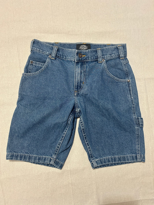 Short Jean Dickies Carpenter Homme – Coupe Droite – Bleu Denim – W28