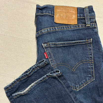Jean Levi's 511 Slim Bleu Brut Patiné – Taille W31 L32
