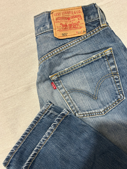 Levi's 501 – Jean Homme – W29 L34 – Bleu Vintage