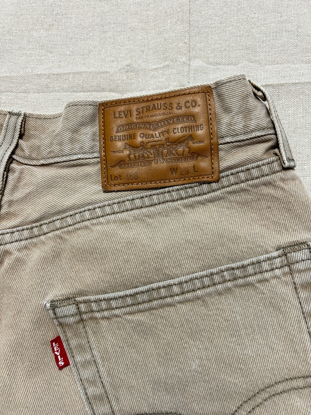 Short Levi's 468 Homme – Coupe Large – Beige Sable – W29