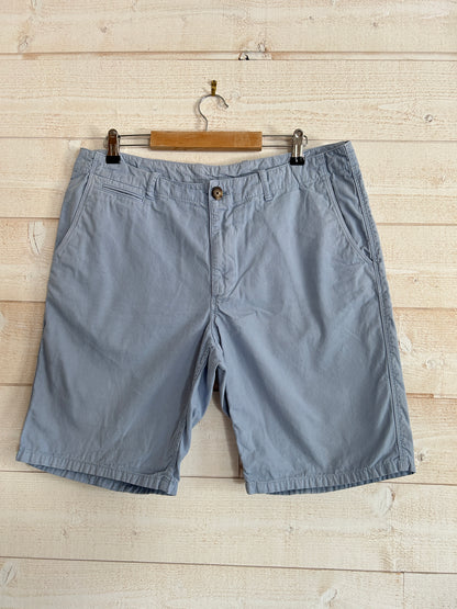 Short Chino « Regular » • EDEN PARK • Taille FR 46 (XL) • Bleu Ciel / Bleu Gris