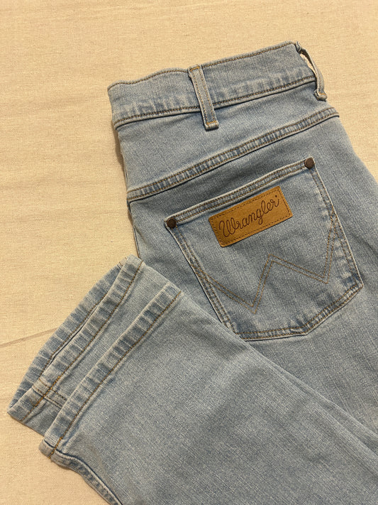 Jean Wrangler Greensboro Homme – Coupe Droite Regular – Bleu Clair – W33 L34