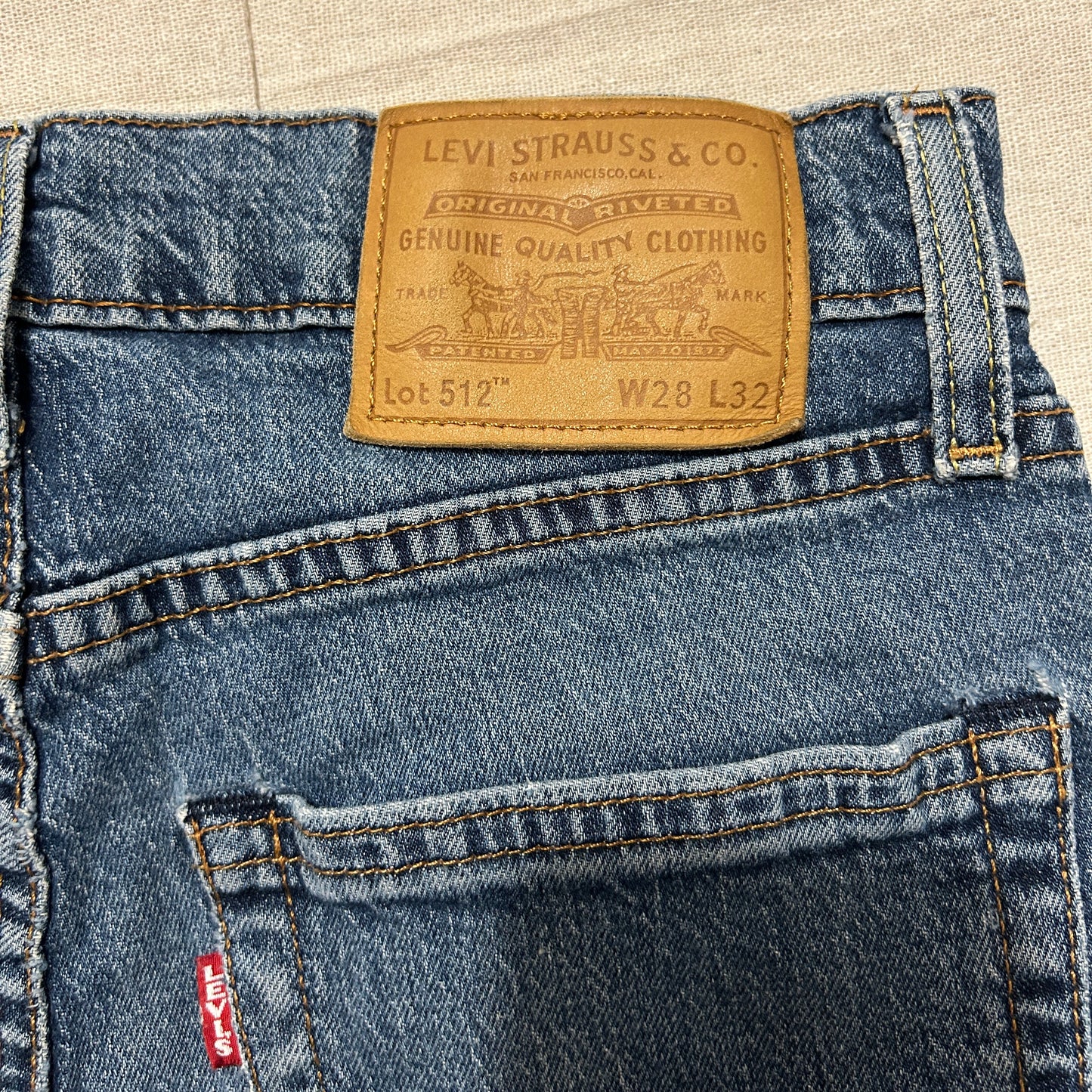 Jean Levi's 512 Slim Taper Bleu – Taille W28 L32