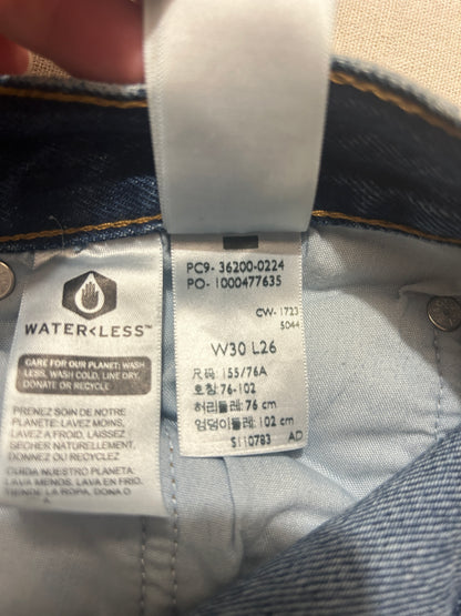 Jean Levi's 501 Crop Fit Droit Femme – W30 L26 Bleu