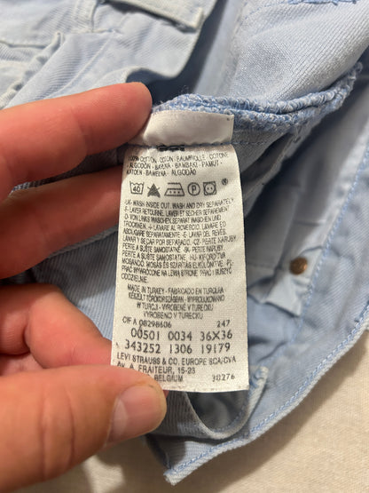 Levi's 501 – Jean Homme – W36 L36 – Bleu Ciel Vintage