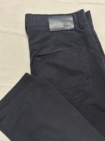 Pantalon Hugo Boss Chino Travel Stretch Homme – Coupe Droite – Noir – W31 L34