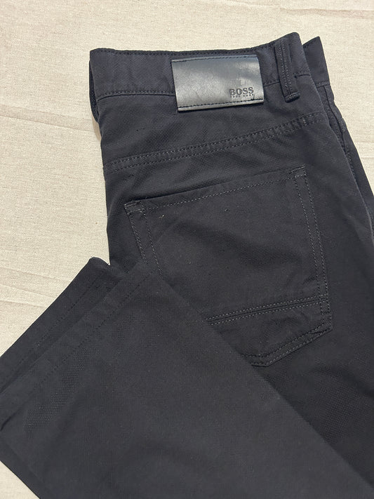 Pantalon Hugo Boss Chino Travel Stretch Homme – Coupe Droite – Noir – W31 L34