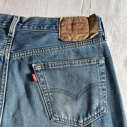 Jean Levi's 501 Vintage – Coupe Droite – Bleu – W36 – Raccourci