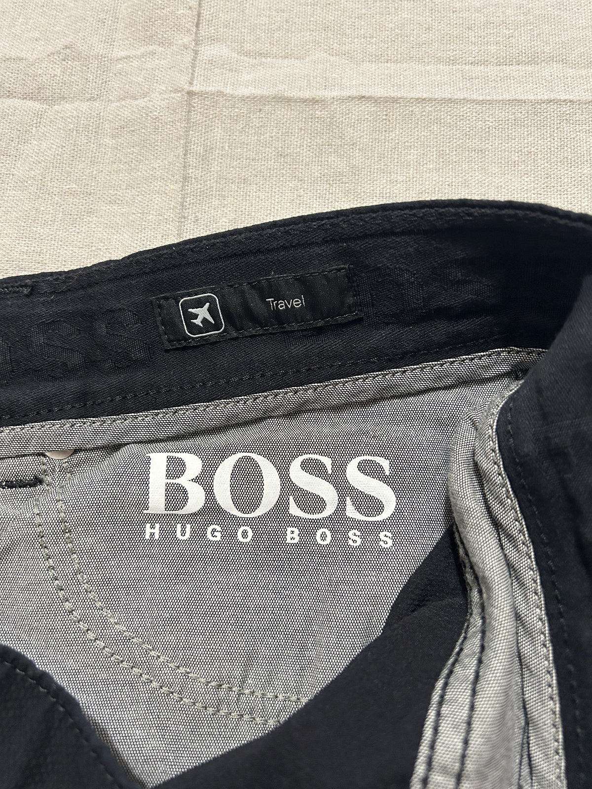 Pantalon Hugo Boss Chino Travel Stretch Homme – Coupe Droite – Noir – W31 L34