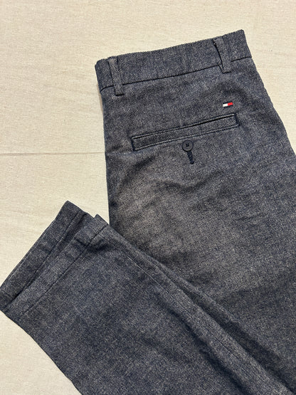 Pantalon Tommy Hilfiger – Chino Bleecker Slim Stretch Homme – W33 L32 – Bleu Marine