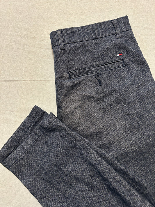 Pantalon Tommy Hilfiger – Chino Bleecker Slim Stretch Homme – W33 L32 – Bleu Marine
