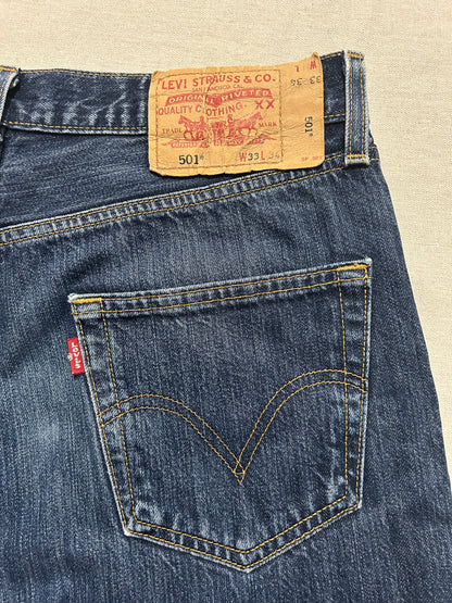 Levi's 501 – Jean Homme – W33 L34 – Bleu Brut