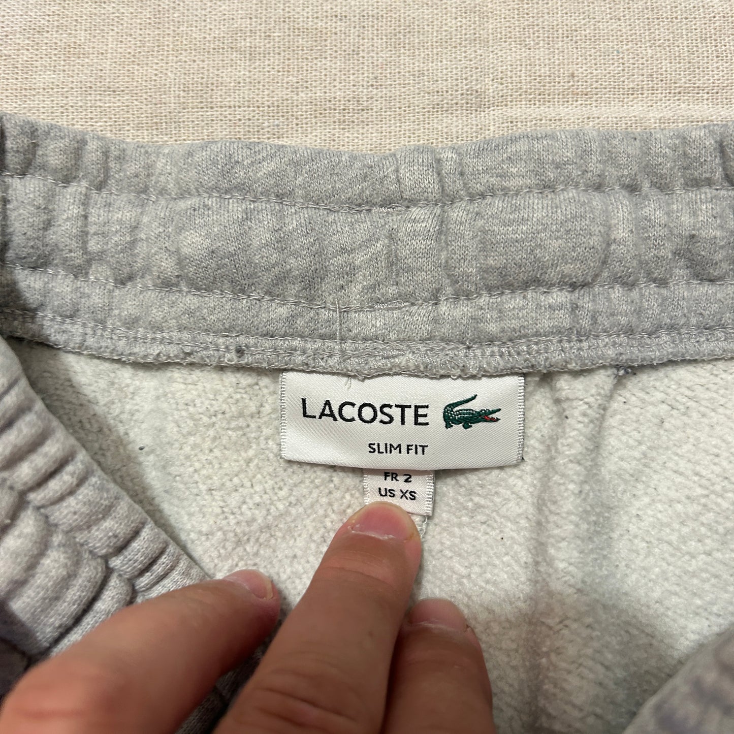 Lacoste – Jogging Homme – Taille XS – Gris Chiné