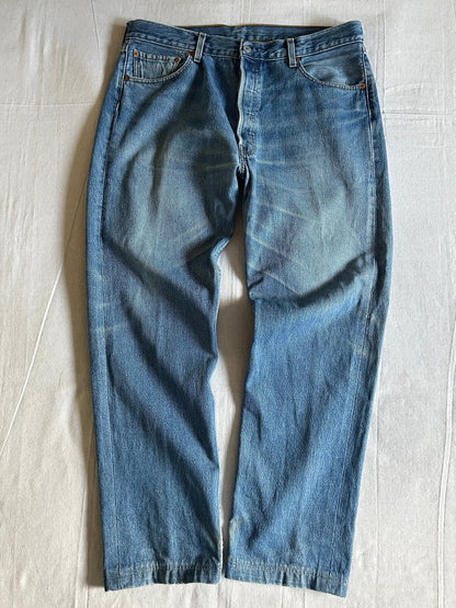 Jean Levi's 501 Vintage – Coupe Droite – Bleu – W36 – Raccourci