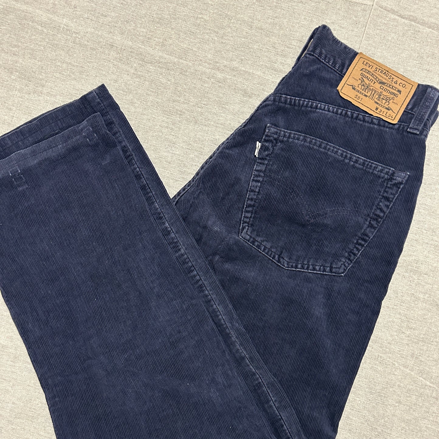 Levi's 55 Homme – Coupe Droite – Bleu Marine – W32 L34