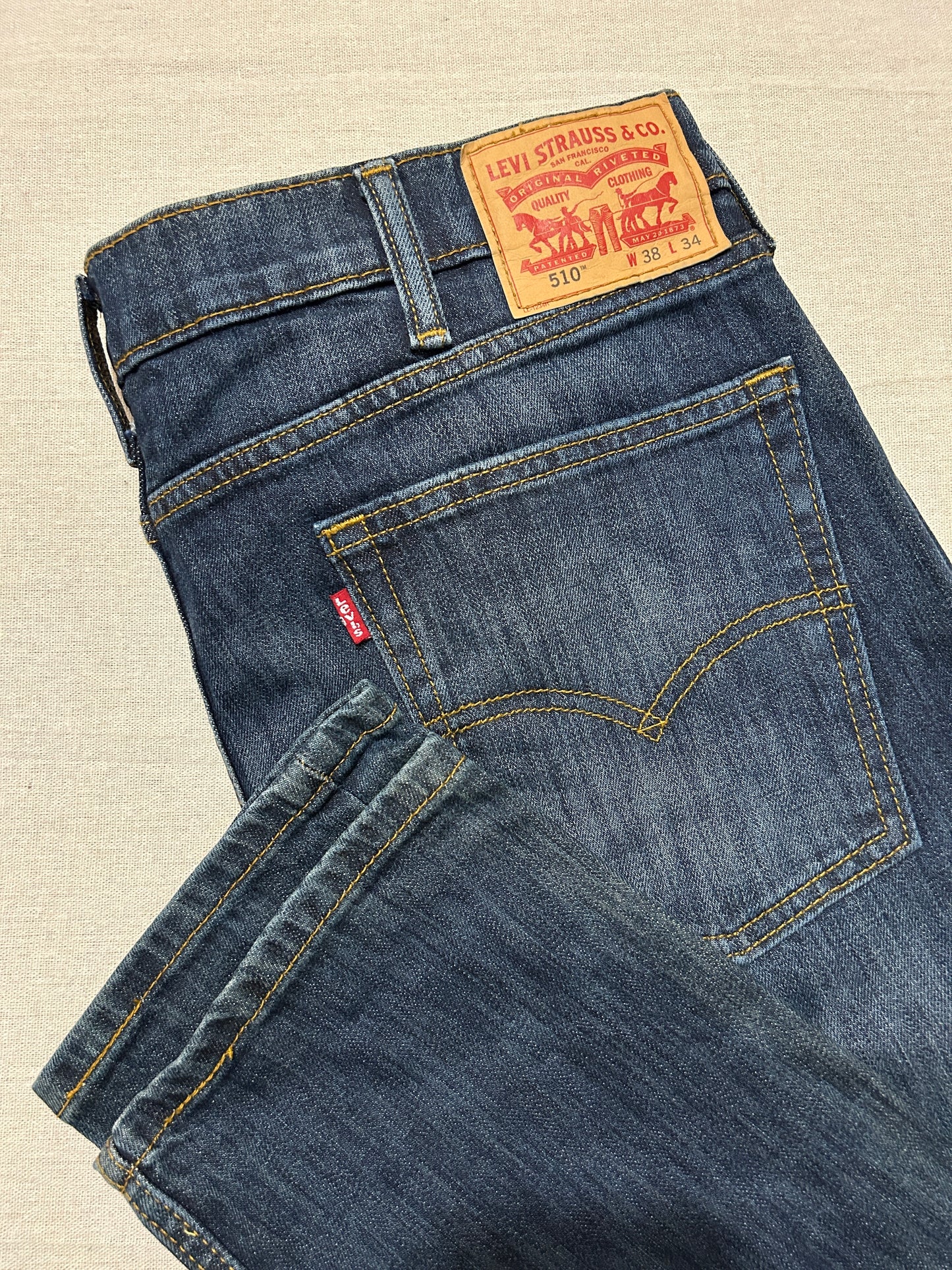 Levi's 510 – Jean Homme – W38 L34 – Bleu Brut