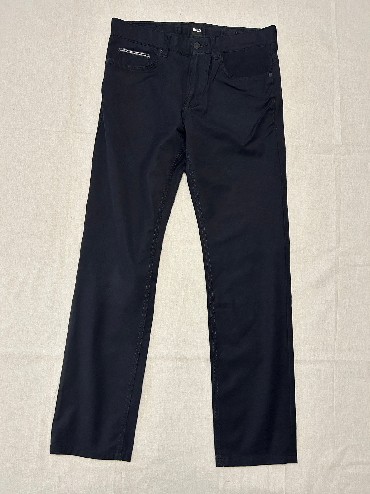 Pantalon Hugo Boss Chino Travel Stretch Homme – Coupe Droite – Noir – W31 L34