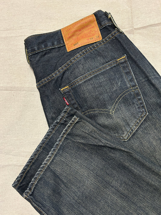 Levi's 501 – Jean Homme – W34 L34 – Bleu Brut