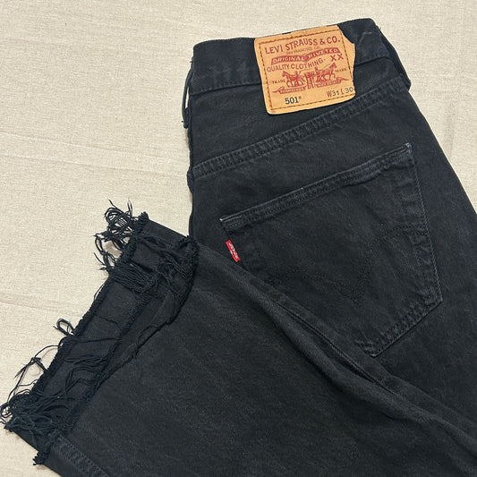 Levi's 501 – Jean Homme – W31 L30 – Noir Ourlet Franc