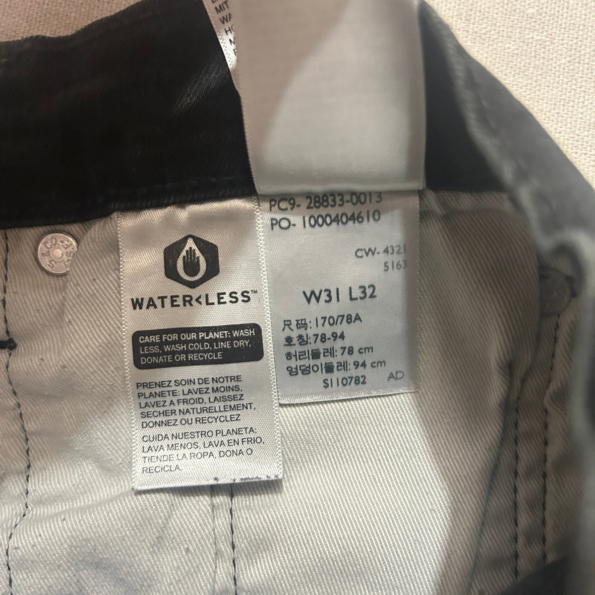 Jean Levi's 512 – Coupe Slim Taper – Noir – W31 L32