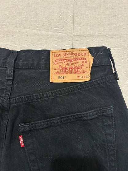 Levi's 501 – Jean Homme – W31 L30 – Noir Ourlet Franc