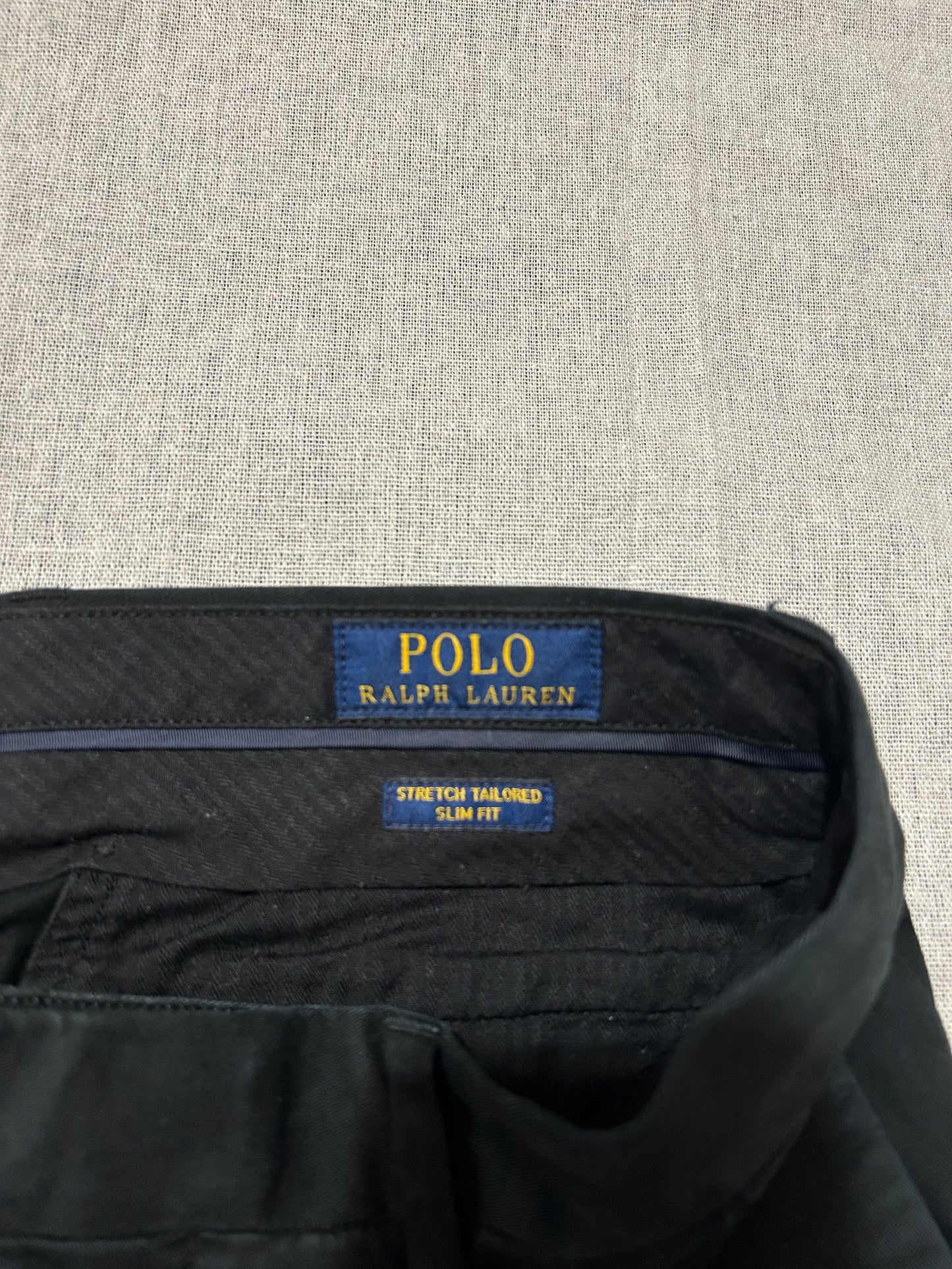 Pantalon Chino Stretch • POLO RALPH LAUREN • Taille W30/32 Slim Fit (M / 40) • Noir