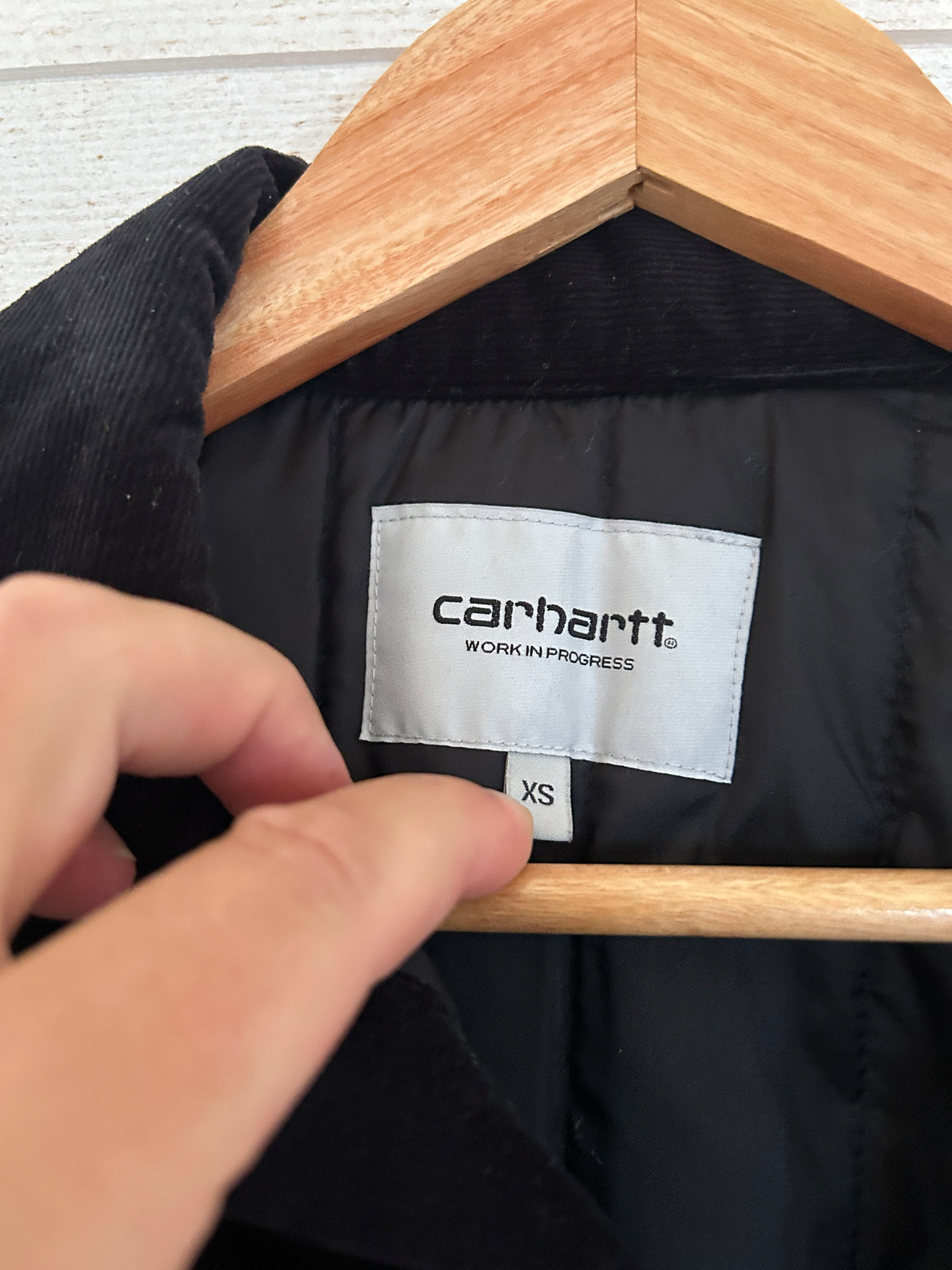 Veste Carhartt WIP – Whitsome Shirt Jac Velours Côtelé Homme – Taille XS – Noir