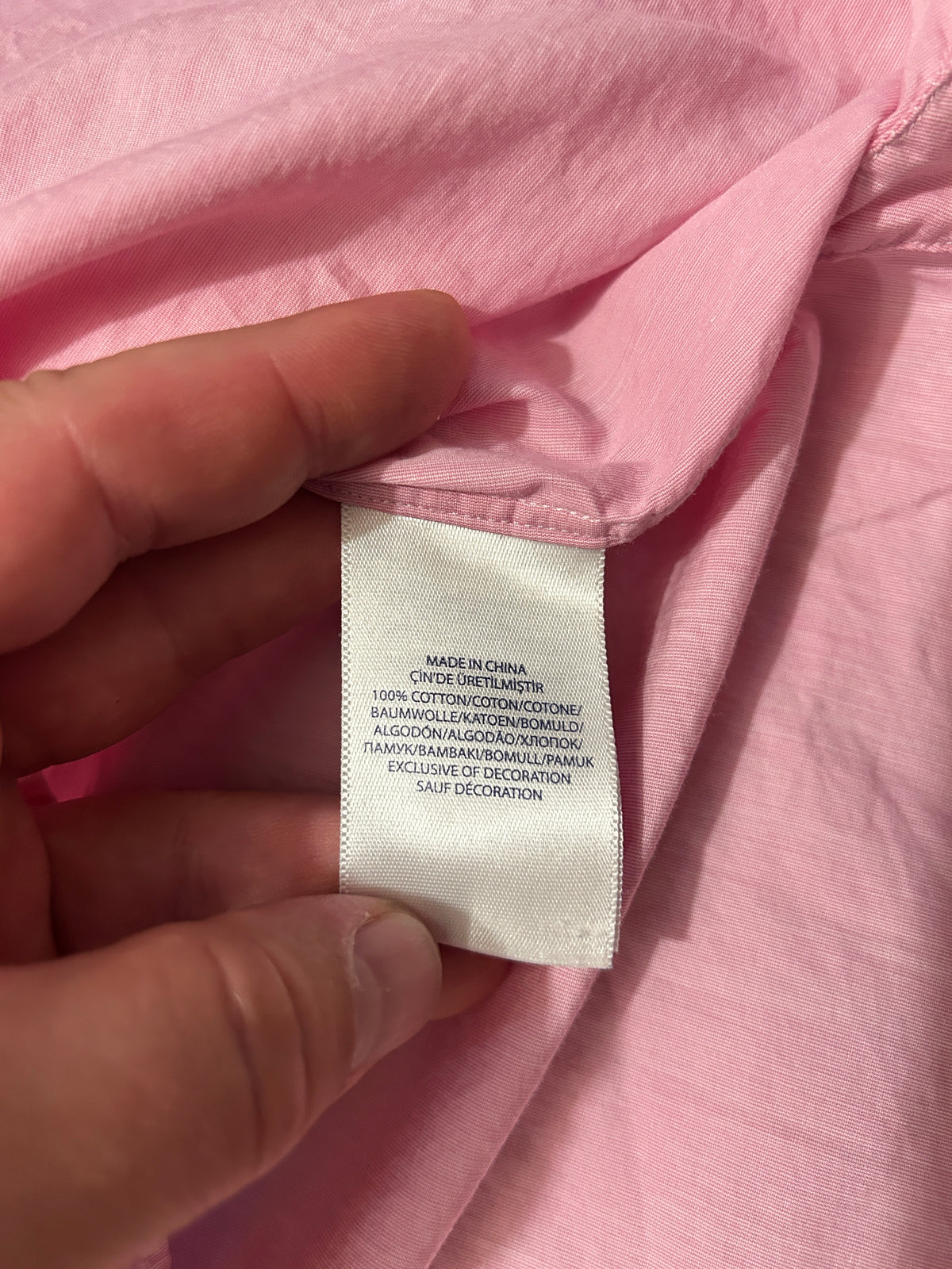 Chemise Ralph Lauren – Coupe Slim Fit – Rose clair – L / 42