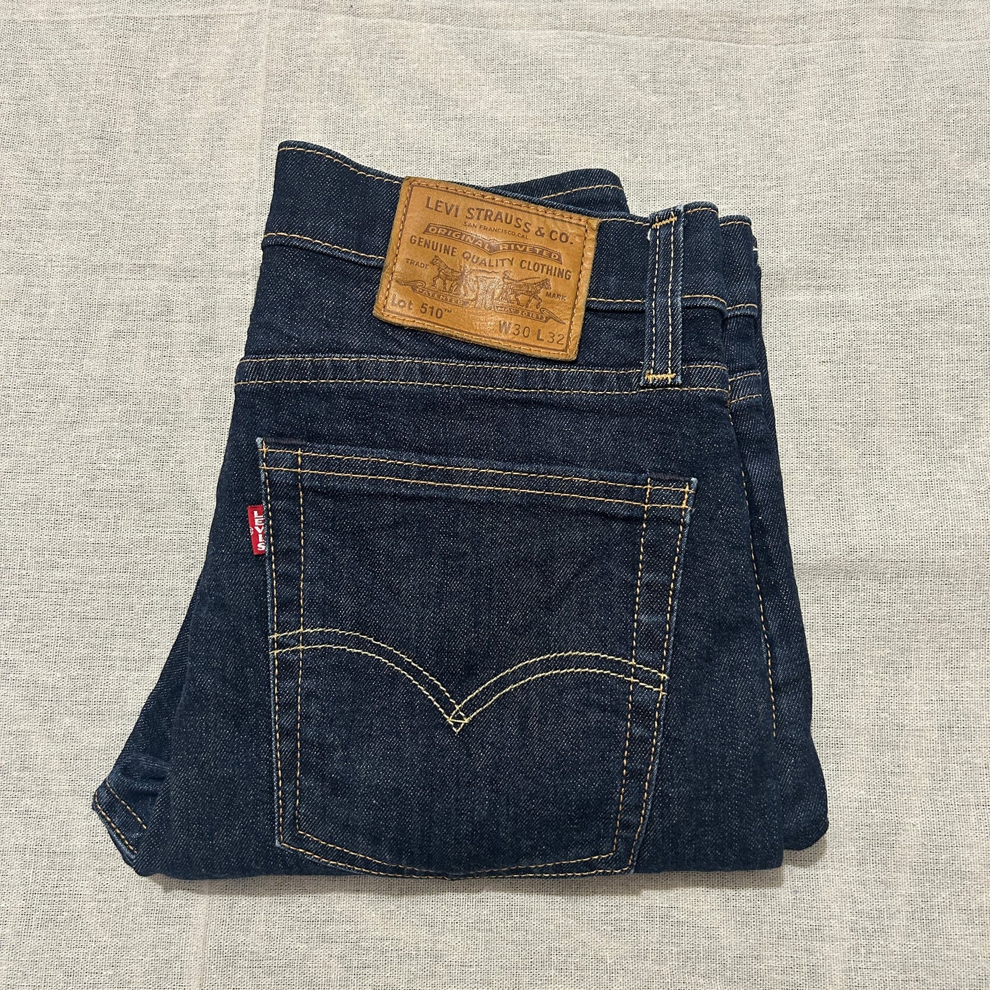 Jean Levi's 510 Homme – Coupe Skinny – Bleu Brut – W30 L32