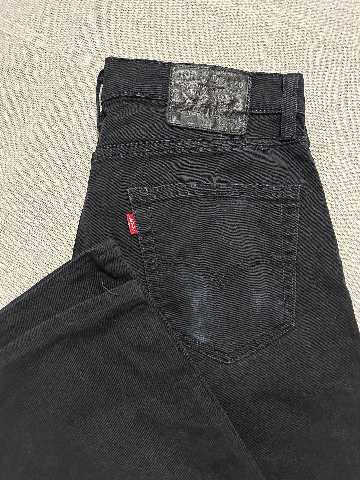 Jean Coupe Slim Lévi's 511 Taille W33 / L34 (L / 42-44) • Noir