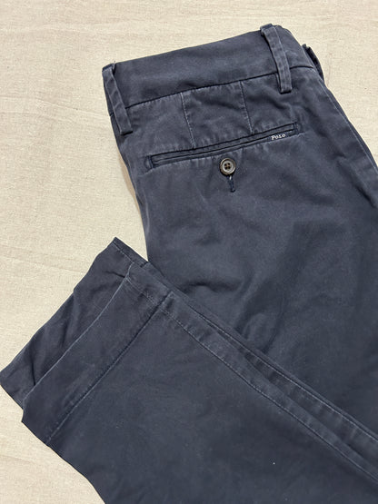 Pantalon Ralph Lauren – Chino Slim Stretch Homme – W29 L32 – Bleu Marine