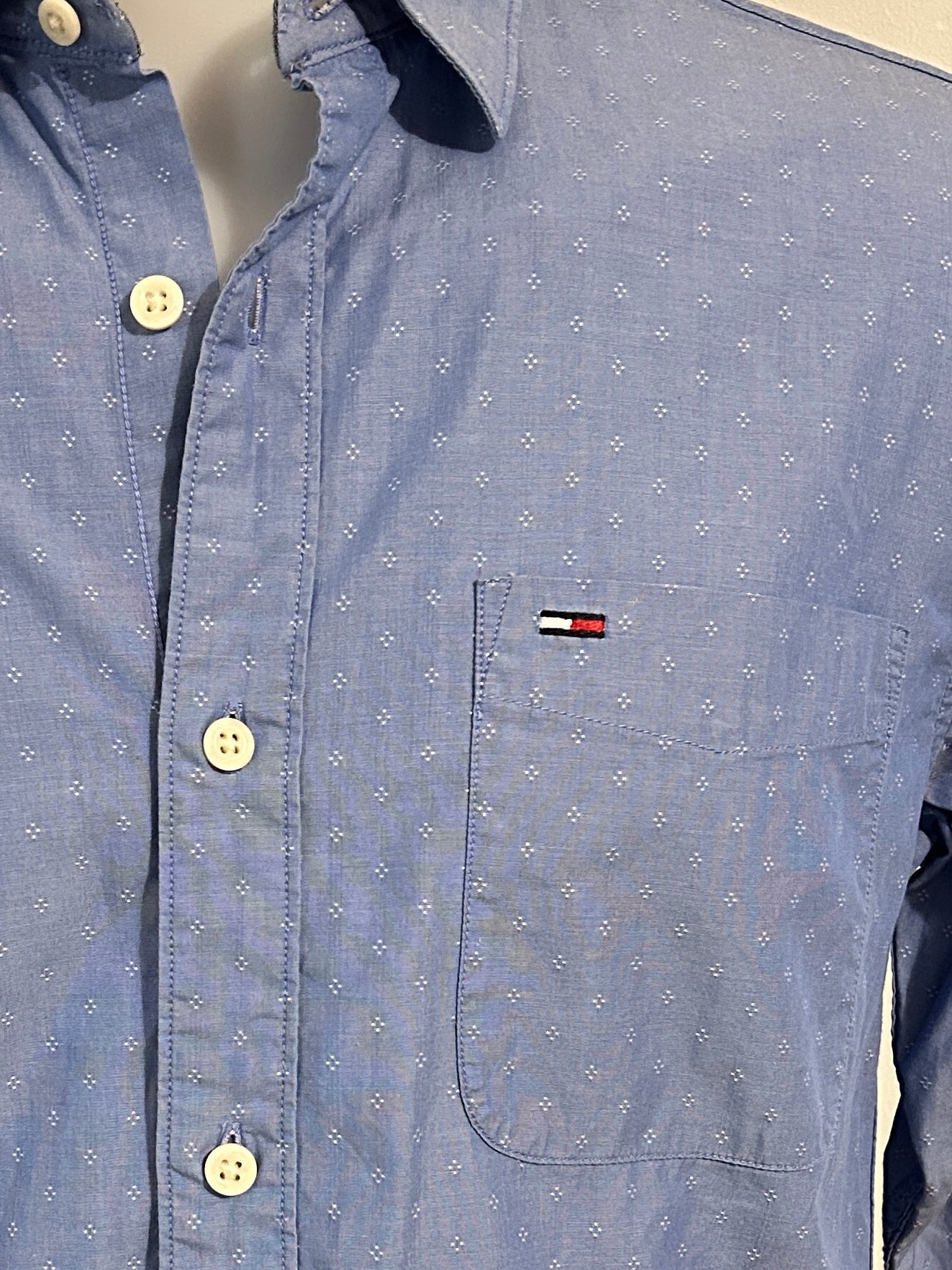 Tommy Hilfiger – Chemise Homme – Taille S – Bleu