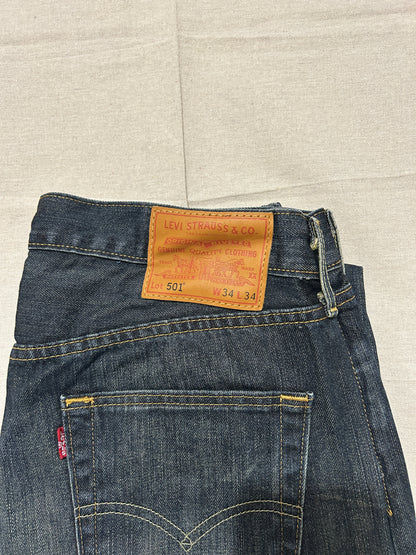 Levi's 501 – Jean Homme – W34 L34 – Bleu Brut