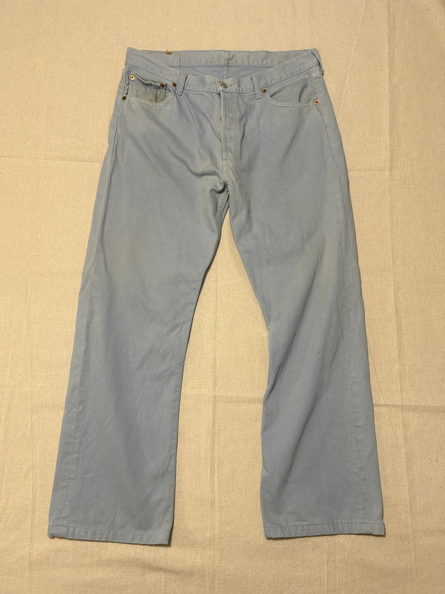 Levi's 501 – Jean Homme – W36 L36 – Bleu Ciel Vintage