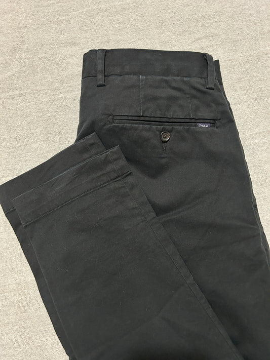 Pantalon Chino Stretch • POLO RALPH LAUREN • Taille W30/32 Slim Fit (M / 40) • Noir